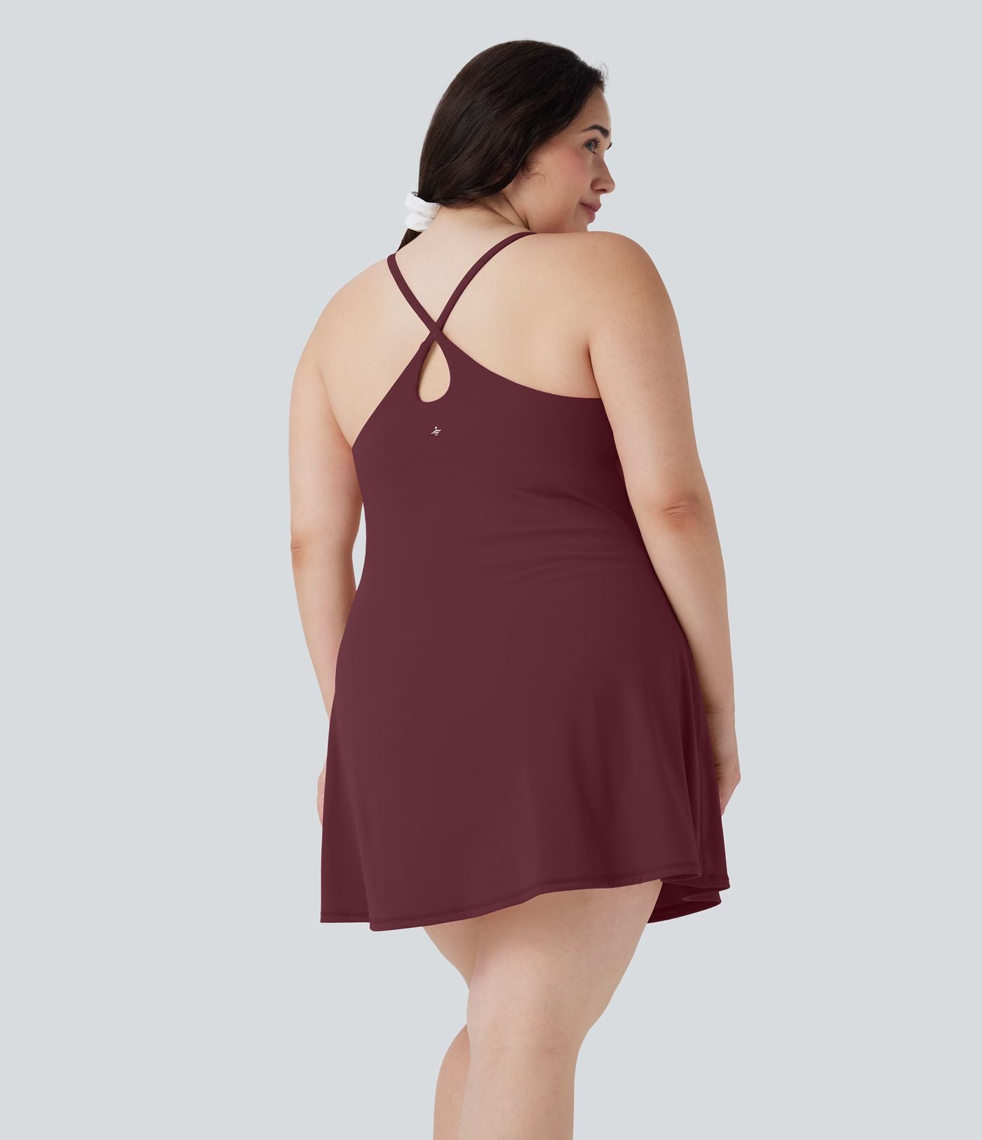 Robe de sport grande taille dos nu Softlyzero™ Plush - longueur rallongée - Easy Peasy Edition