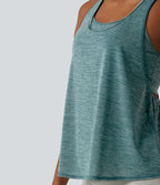 Débardeur de sport dos nageur col U soutien-gorge intégré