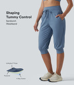 Jogging corsaire de yoga SoftlyZero™ Plush taille haute ventre plat avec cordon de serrage et poches