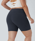Short cycliste 17,5 cm d'entraînement gainant taille haute grande taille avec poches Halara UltraSculpt™