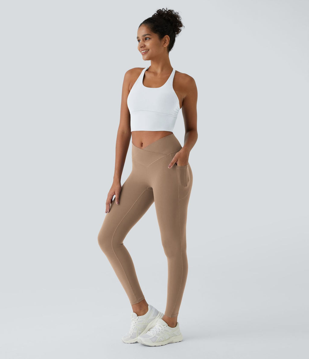 Softlyzero™ Legging Unis Poches Croisées