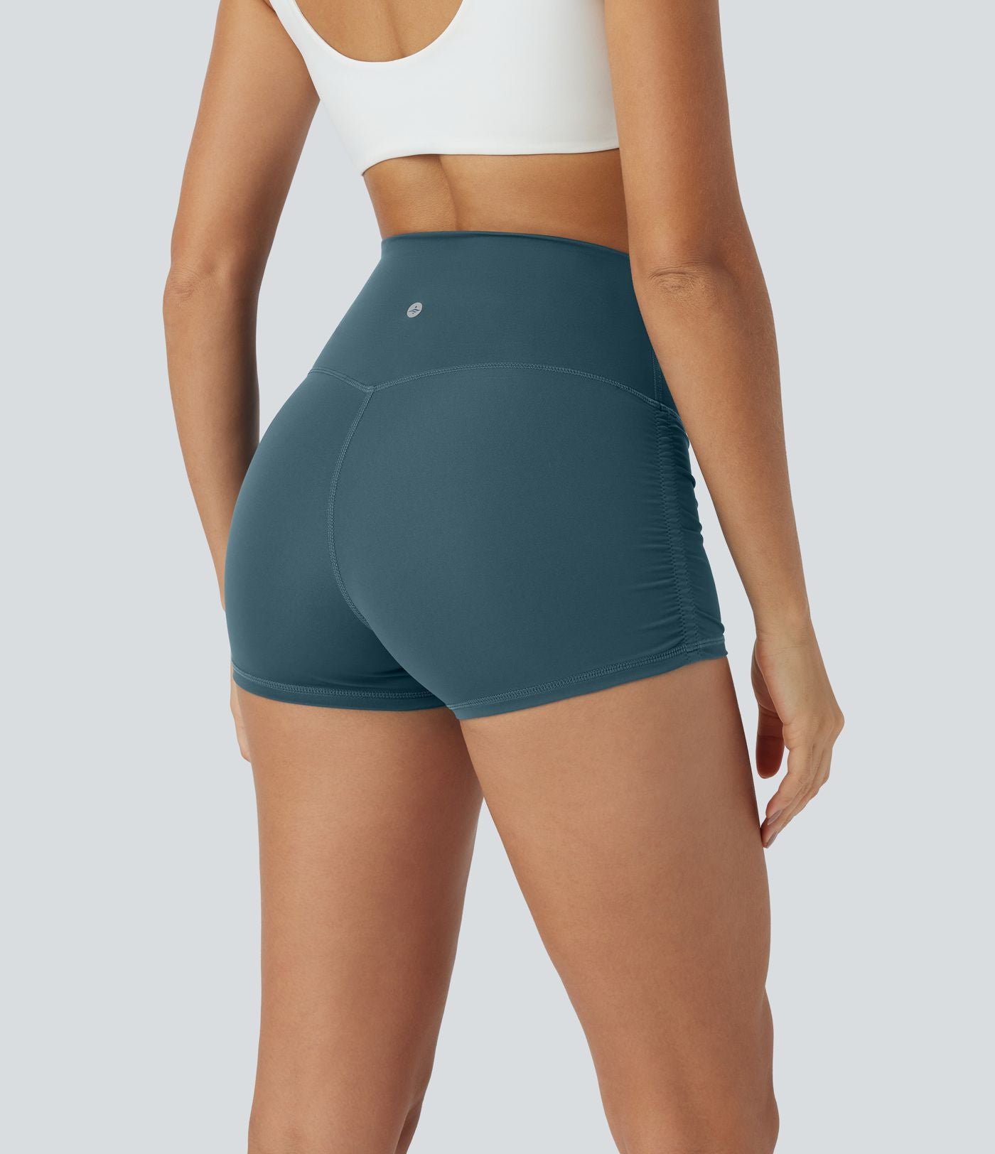 Short cycliste 6 cm de course gainant taille haute avec fronces et séchage rapide SoftlyZero™