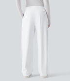 Pantalon tailleur fuselé asymétrique taille moyenne Halara Flex™ DayStretch avec poches