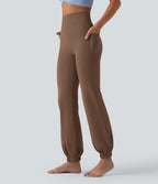 Jogging ballon danse SoftlyZero™ taille haute gainant avec poches