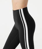 Legging yoga pedal pusher Halara UltraSculpt™ taille haute effet ventre plat avec bandes latérales