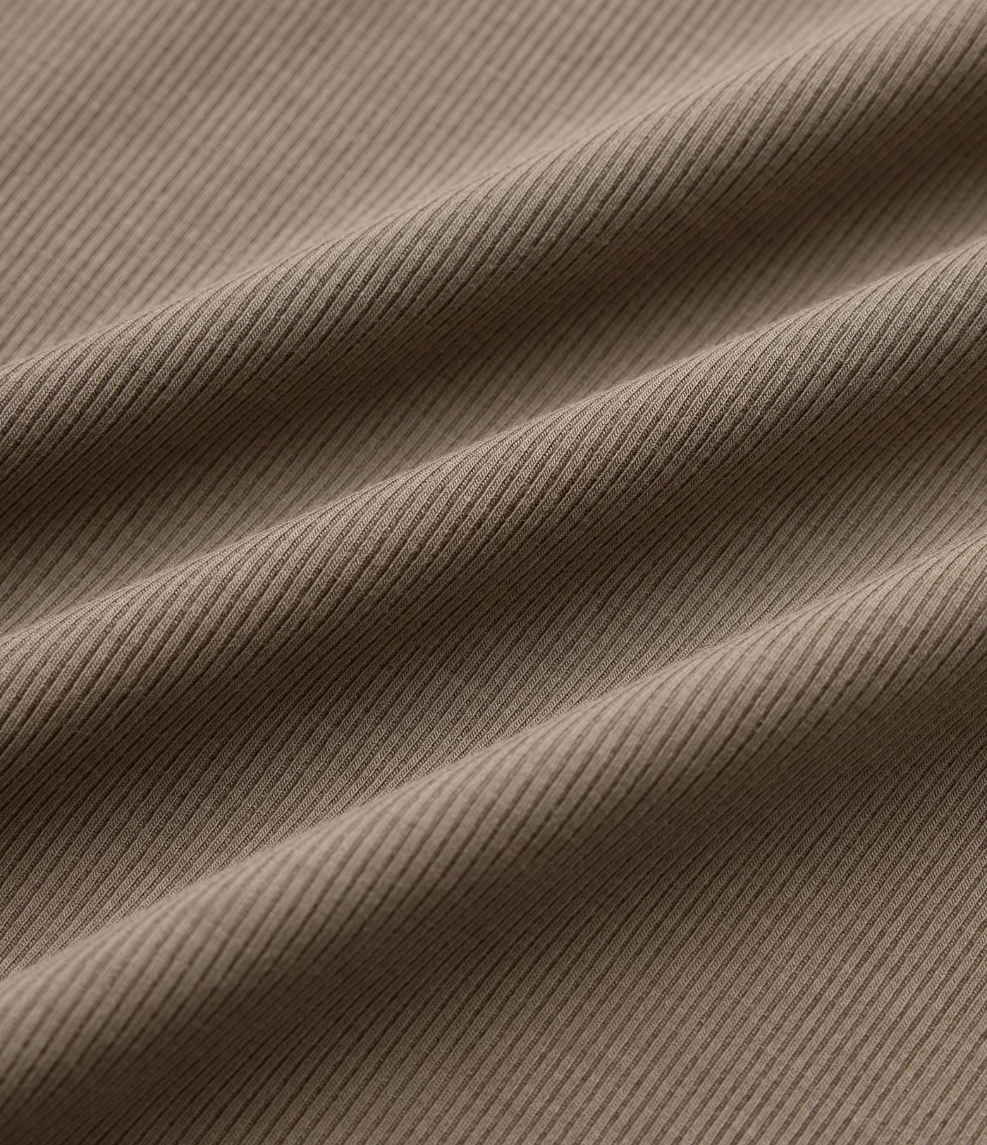 Pantalon ample décontracté en maille côtelée taille très haute rabattable avec poches