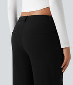 Pantalon tailleur thermique SoftlyZero™ Plush coupe droite taille mi-haute avec poches