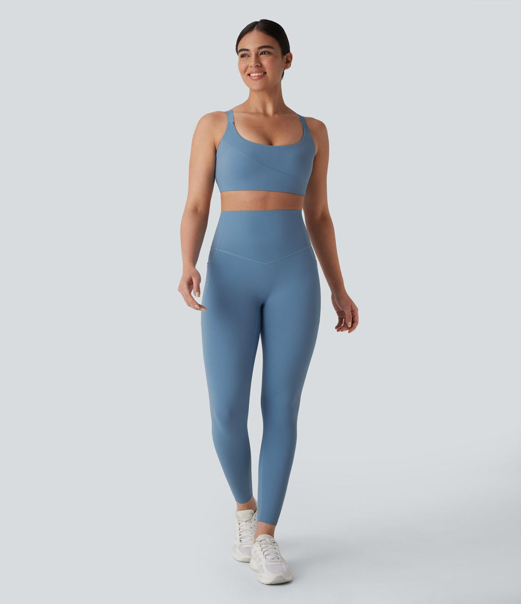 Brassière de sport entraînement Halara UltraSculpt™ soutien intermédiaire col U bonnets A-D