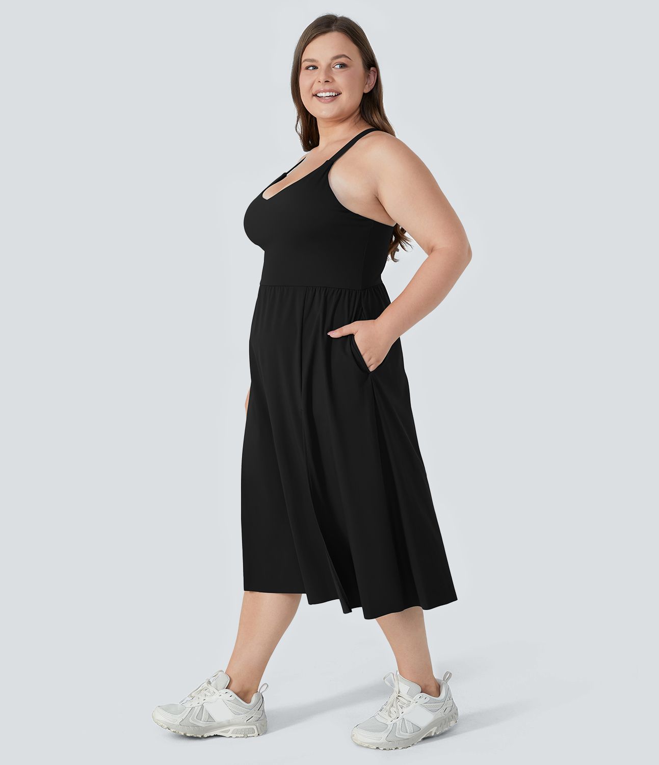 Robe Midi Casual Grande Taille Everyday - Lala Land