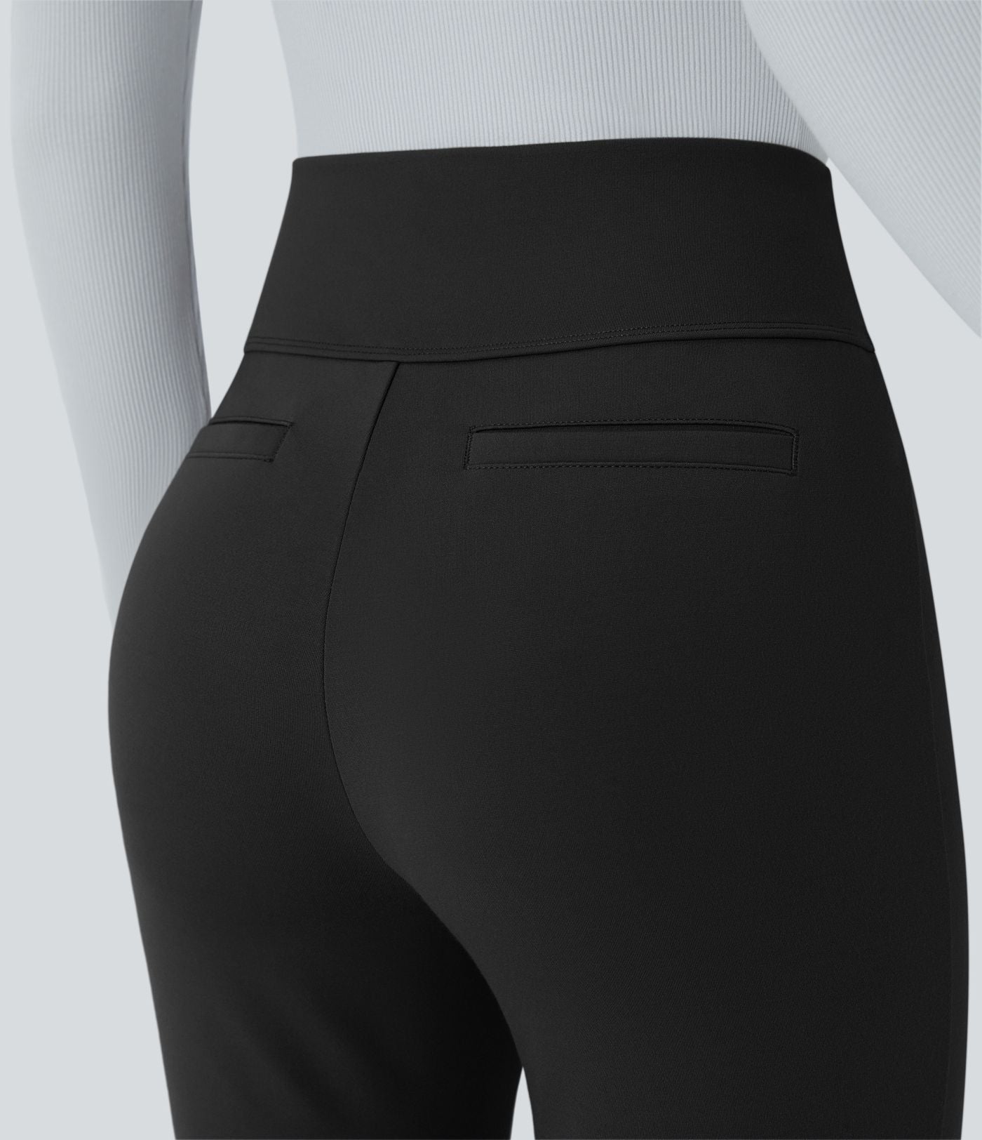 Pantalon tailleur taille haute avec poches décoratives Halara Flex™