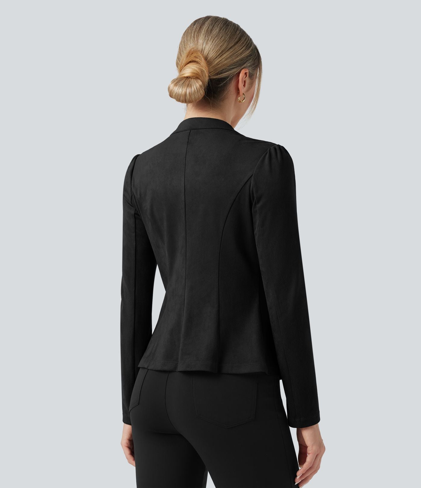 Veste de travail ajustée en daim manches longues