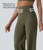 SoftlyZero™ Pantalon yoga coupe droite gainant taille haute à fronces - UPF50+