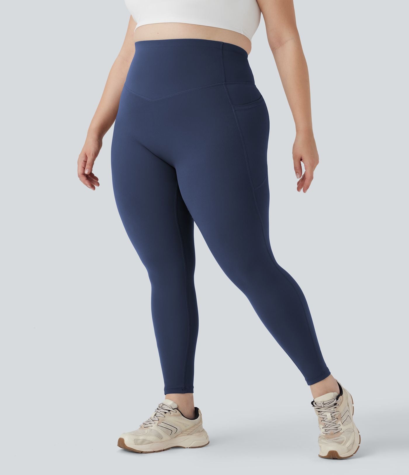 Legging d'entraînement gainant galbant taille haute grande taille avec poches Halara UltraSculpt™