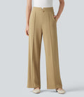 Pantalon de travail droit taille haute Halara Flex™ avec poches