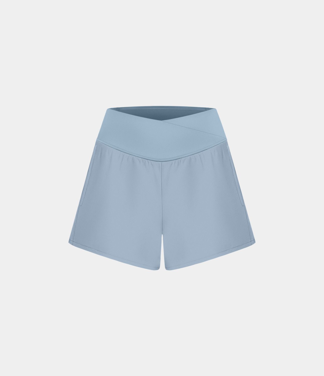 Breezeful™ Shorts 10cm Yoga Séchage Rapide 2 en 1 Taille Haute Poches Latérales Croisées
