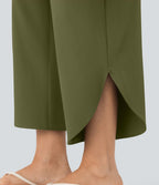 Pantalon fluide resort Breezeful™ à séchage rapide, coupe fendue et effet ventre plat