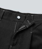 Pantalon baggy taille haute avec poches