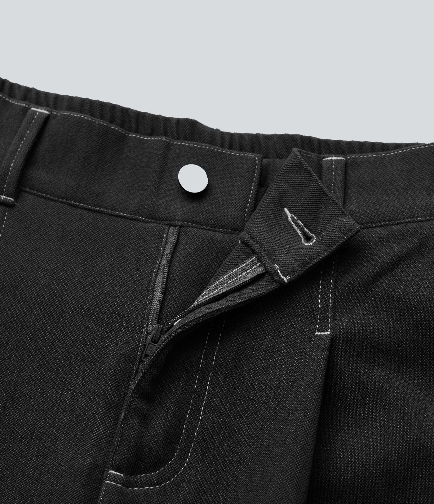 Pantalon baggy taille haute avec poches