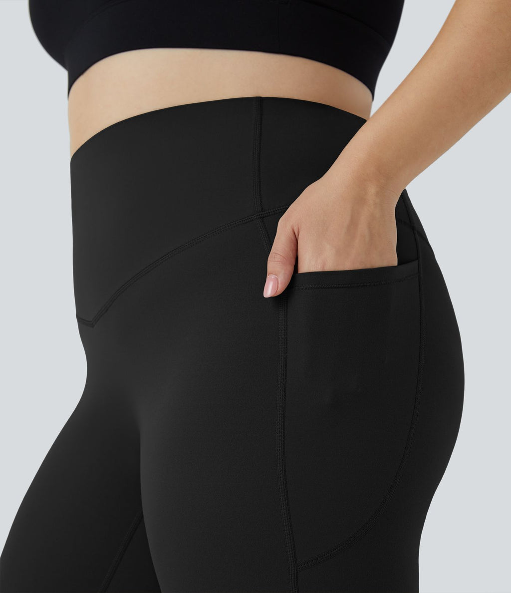 Legging d'entraînement gainant taille haute grande taille avec poches Halara UltraSculpt™