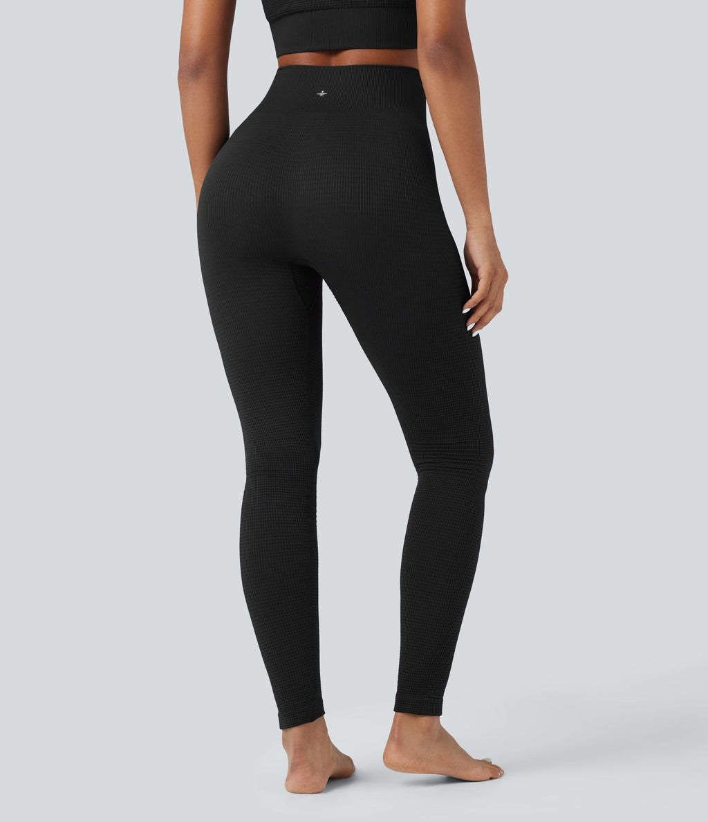 OneForm Seamless Flow Legging 7/8 yoga gaufré taille haute