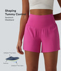 Short de yoga SoftlyZero™ Airy 2-en-1 gainant taille très haute à effet frais InstantCool avec poches, 12,5 cm