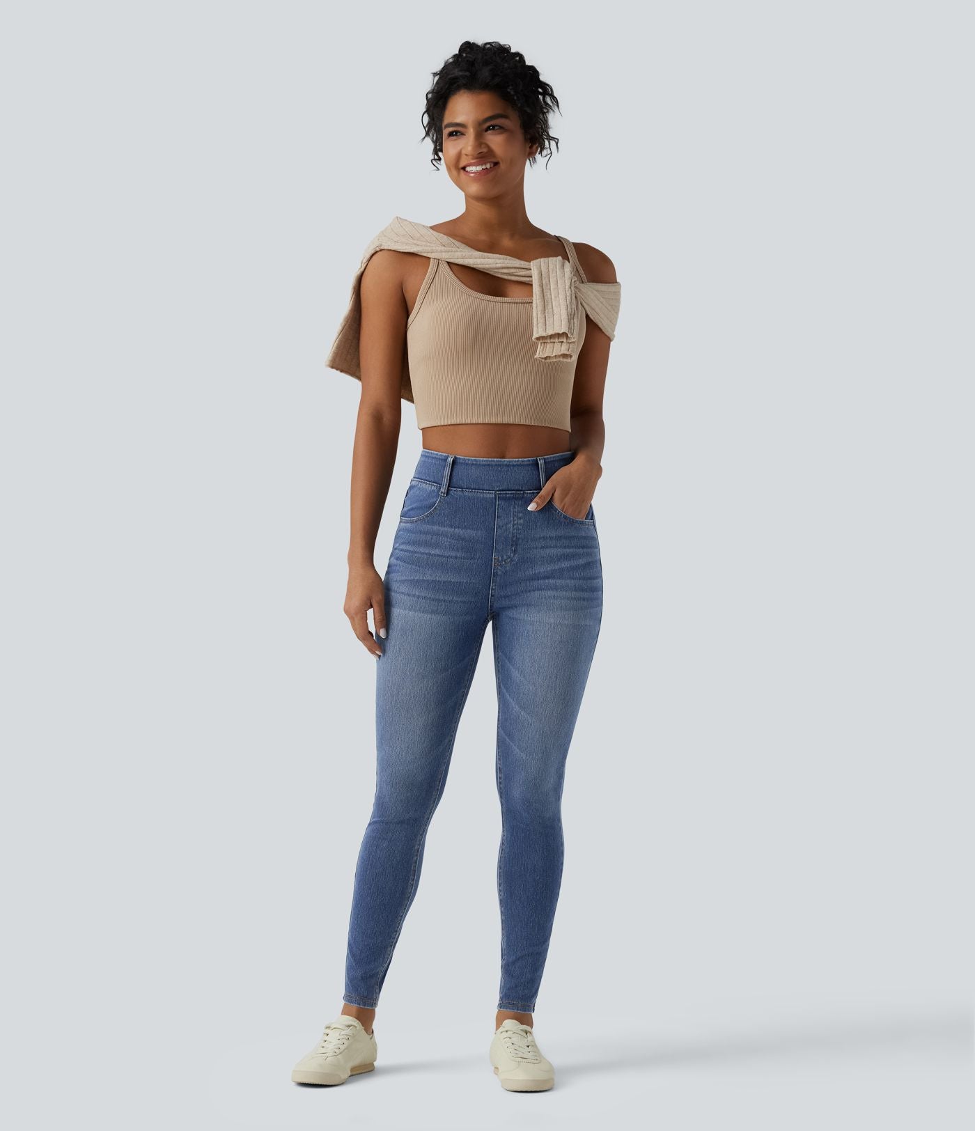 Jegging Halara Flex™ taille haute décontracté avec poches