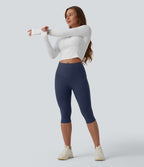 Legging sculptant d'entraînement corsaire Halara UltraSculpt™ taille haute galbant gainant avec poches