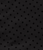 Jupe-short mini taille haute en velours à pois