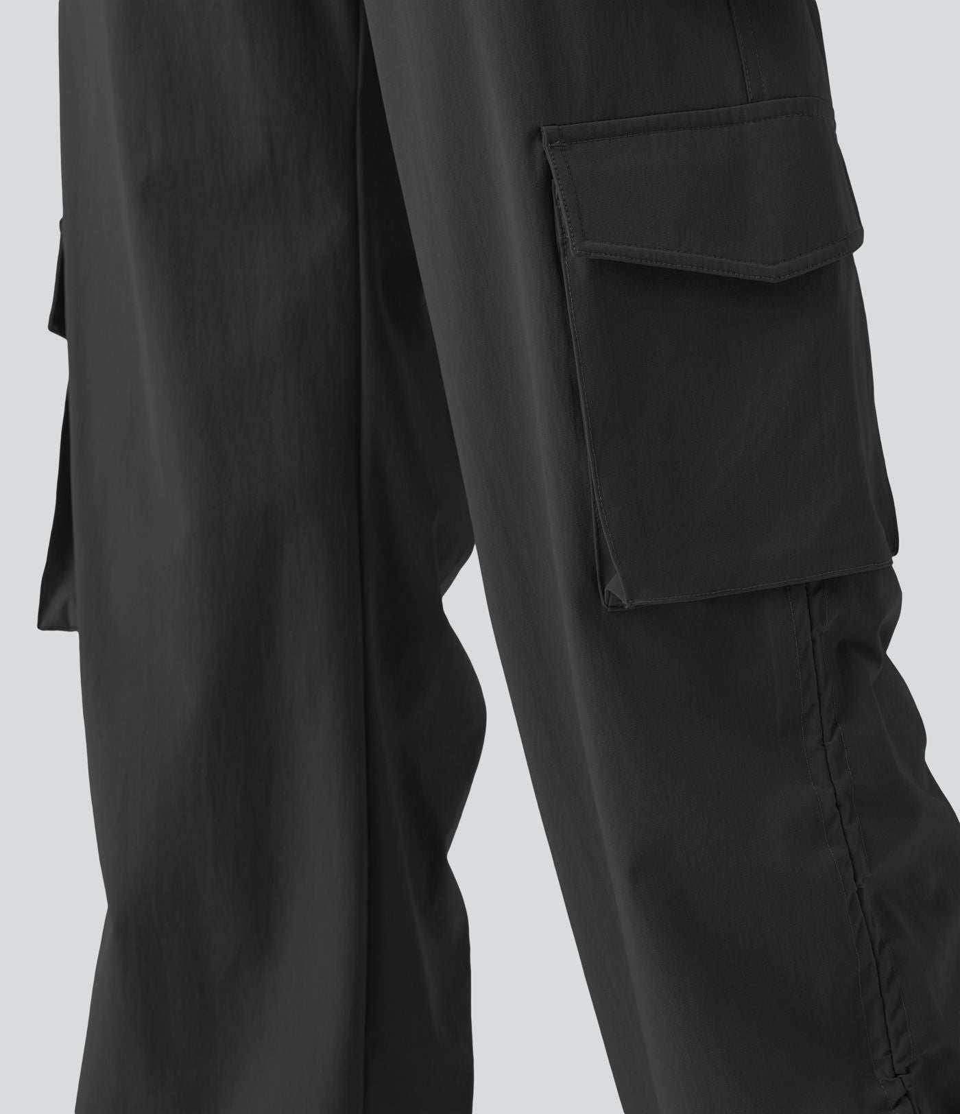 Jogging cargo ample décontracté taille haute avec cordon de serrage avec poches