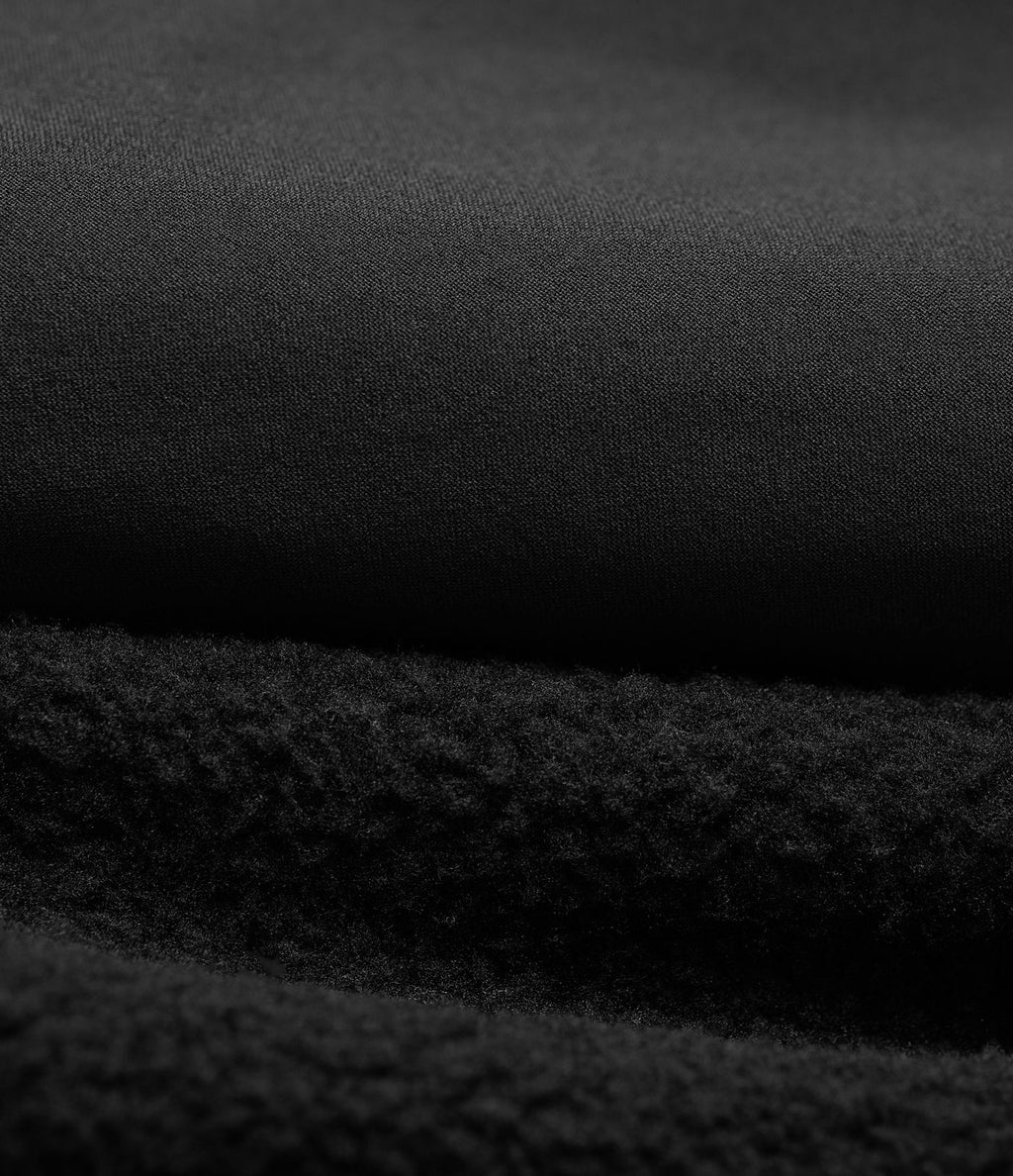 Veste polaire de randonnée réversible col montant manches longues avec poches (Deux looks en un)
