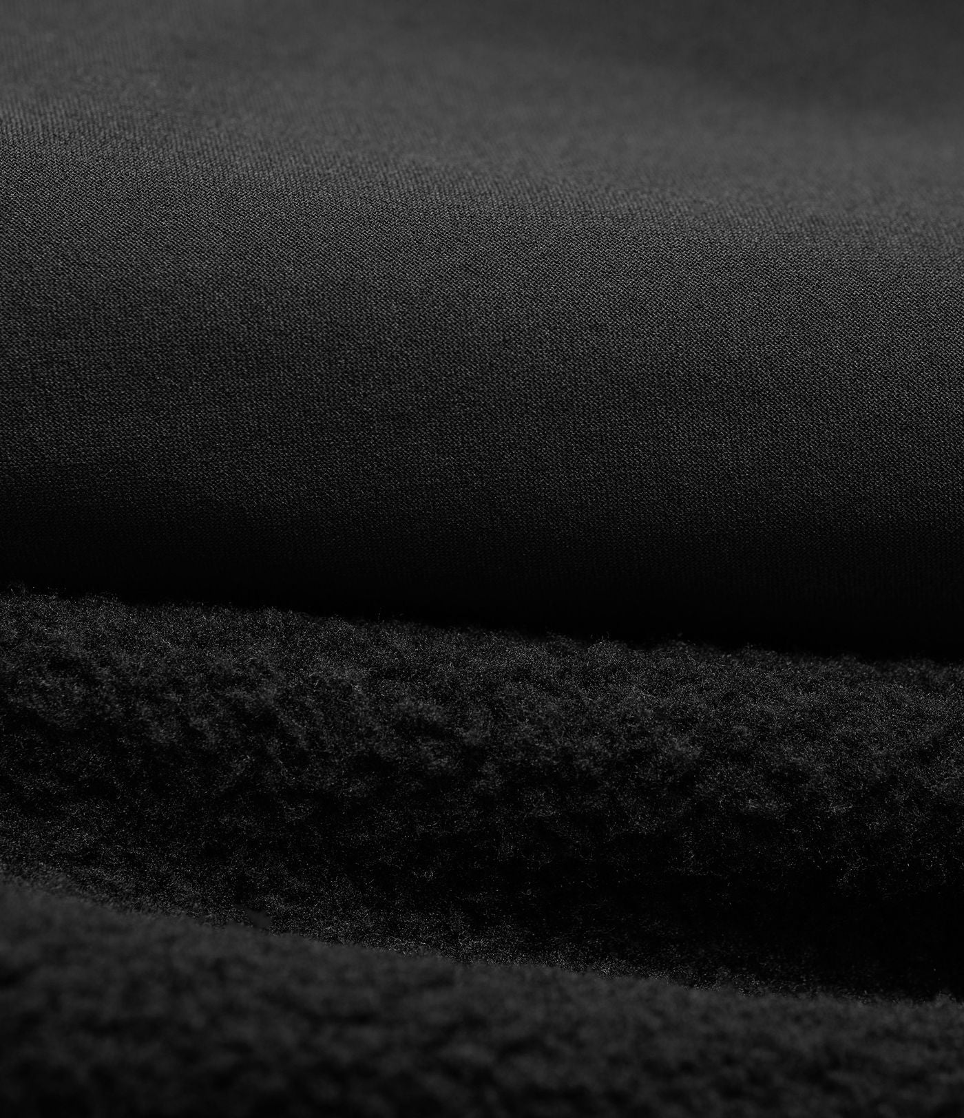 Veste polaire de randonnée réversible col montant manches longues avec poches (Deux looks en un)