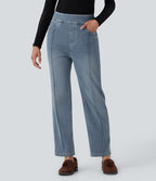 Jean casual Halara Flex™ taille haute jambe droite avec poches