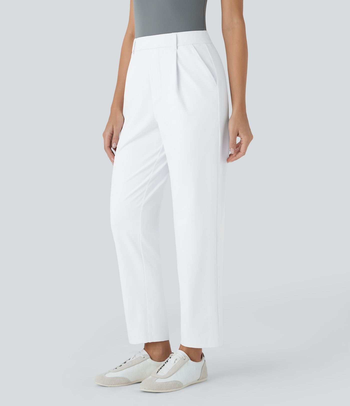 Pantalon de travail fuselé longueur cheville taille haute Halara Flex™ DayStretch avec poches