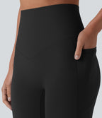 Jogging de danse grande taille SoftlyZero™ taille haute gainant coupe ballon avec poches et protection solaire UPF50+