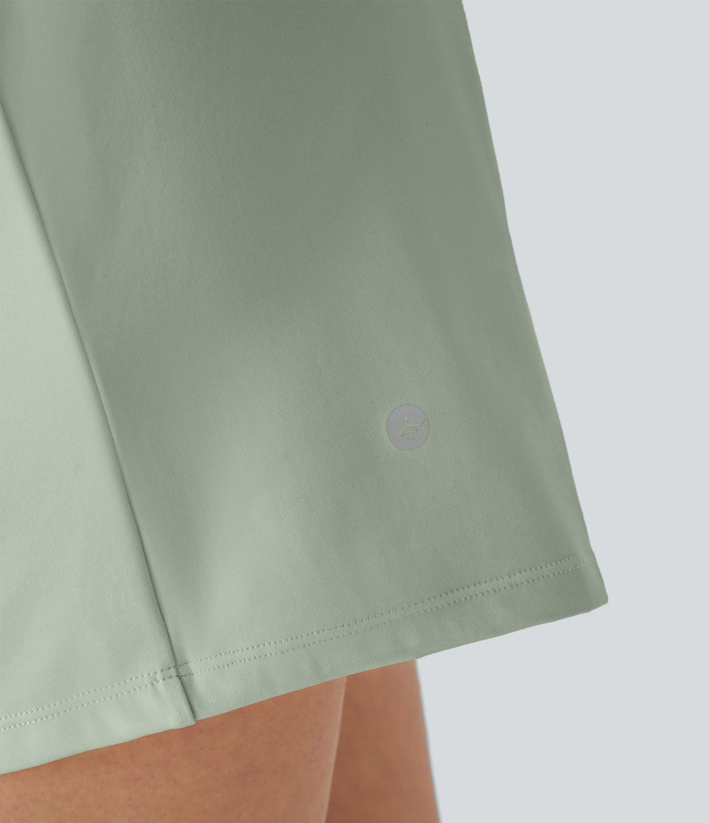 Short yoga 2-en-1 SoftlyZero™ Airy effet frais InstantCool taille très haute 12,5 cm avec poches, longueur allongée