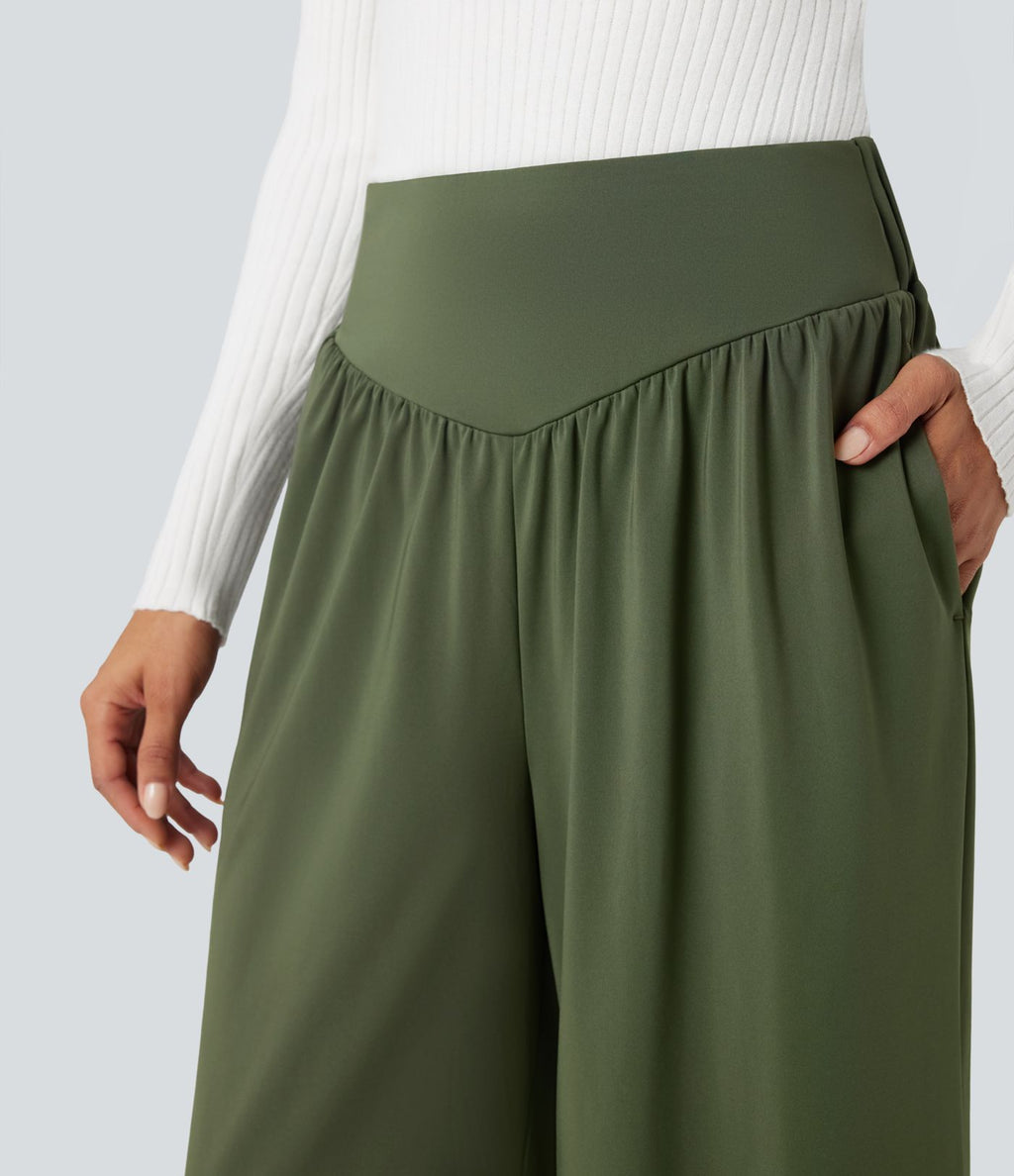 Legging corsaire d'entraînement gainant galbant taille haute avec poches Halara UltraSculpt™