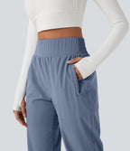 Jogging randonnée taille haute poches zippées