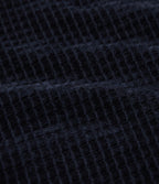 Pantalon décontracté chenille gaufré taille haute avec cordon de serrage et poches