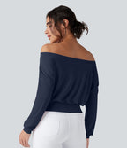 Haut de sport yoga oversize épaules dénudées effet frais InstantCool séchage rapide