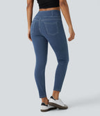 Halara Flex™ Jegging Travail Taille Haute Croisé Poches Multiples Tricot Extensible