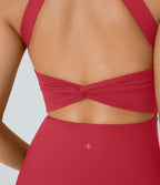 Robe de sport dos nu torsadée A-C