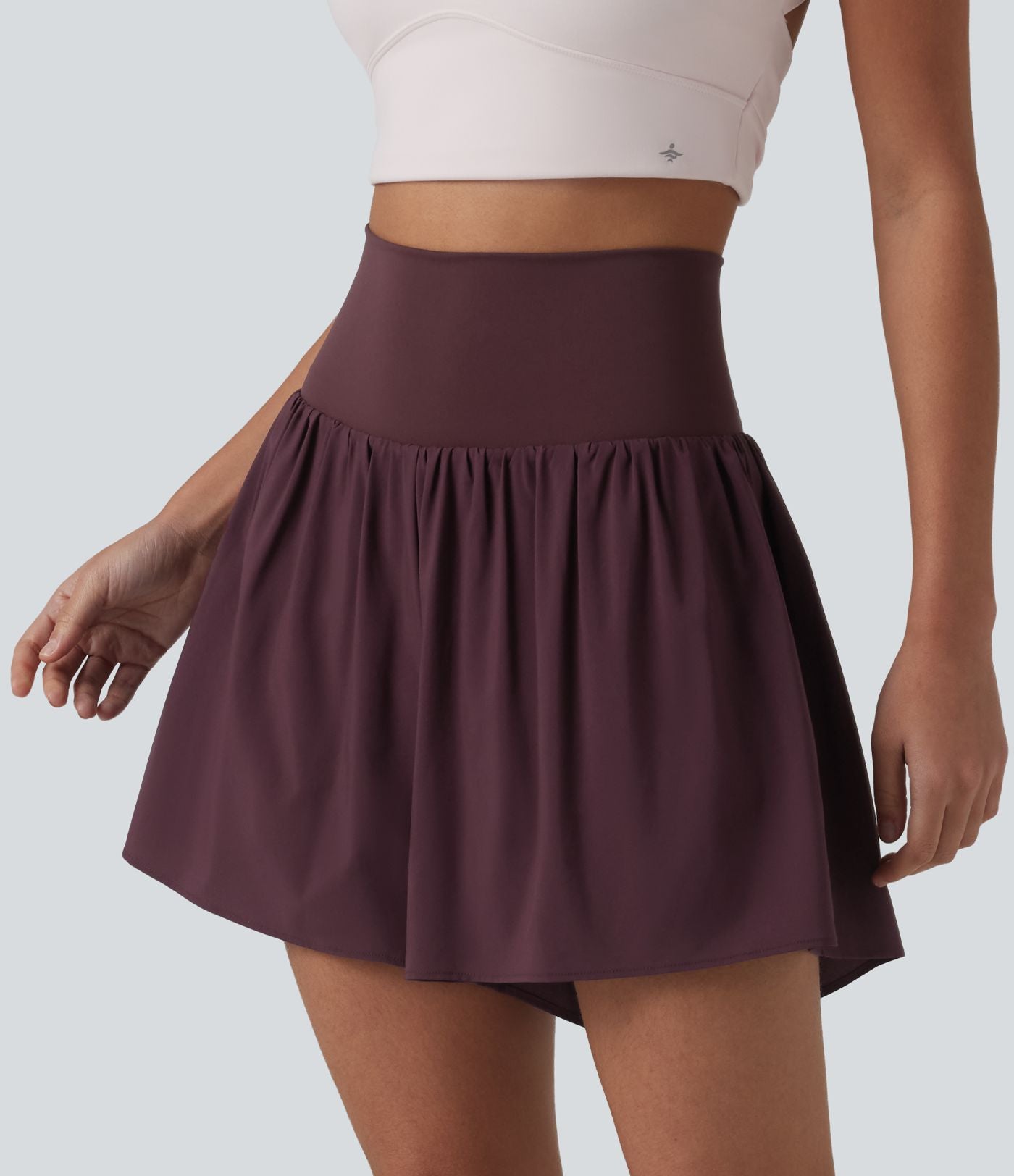 Short de running 2-en-1 taille haute 12,5 cm avec poches