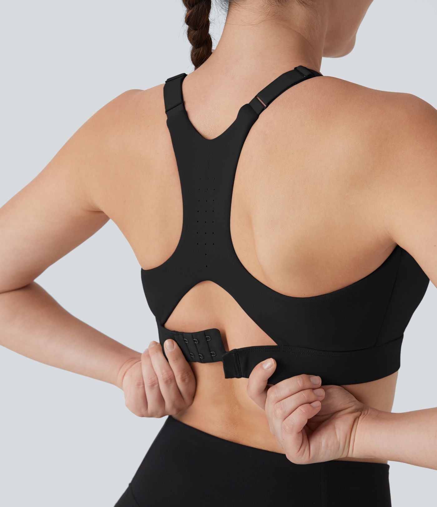 Brassière d'entraînement SpeedWave™ maintien moyen coques moulées perforée crochet ajustable séchage rapide E-G