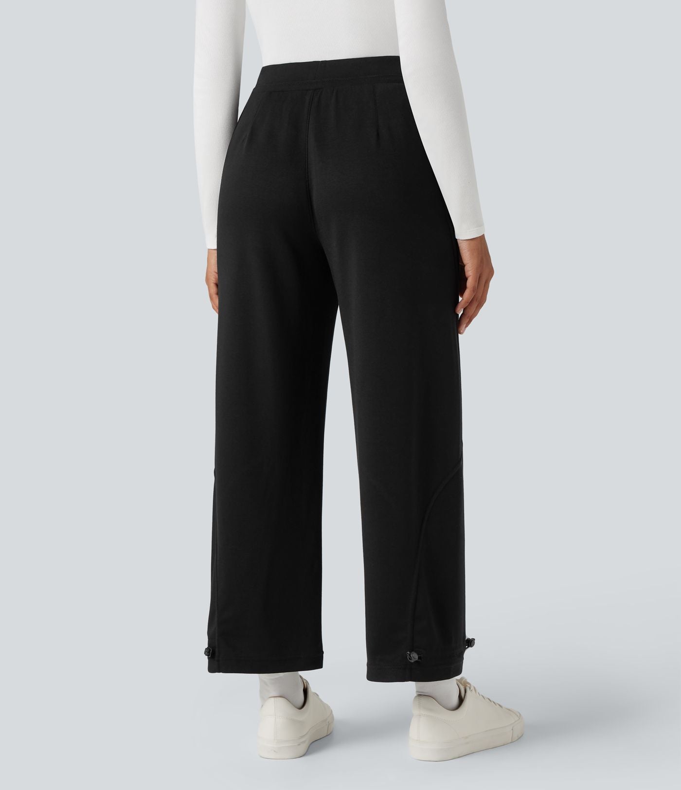 Pantalon jogging taille haute avec poches