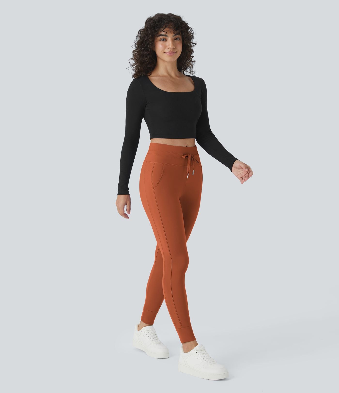 Jogging taille haute Softlyzero™ Plush avec cordon de serrage et poches latérales