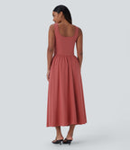 Robe longue décontractée sans manches Breezeful™ à découpes et séchage rapide - Se porte devant ou dos