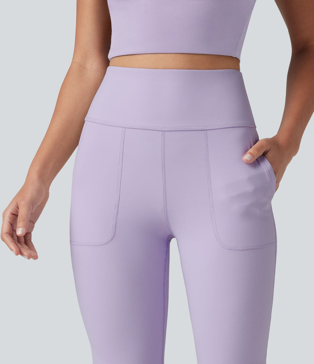 Halara UltraSculpt™ Legging évasé décontracté taille haute ventre plat avec poches