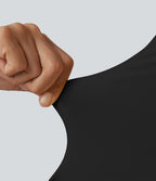 T-shirt décontracté ultra-ajusté col V manches courtes extensible et doux pour la peau