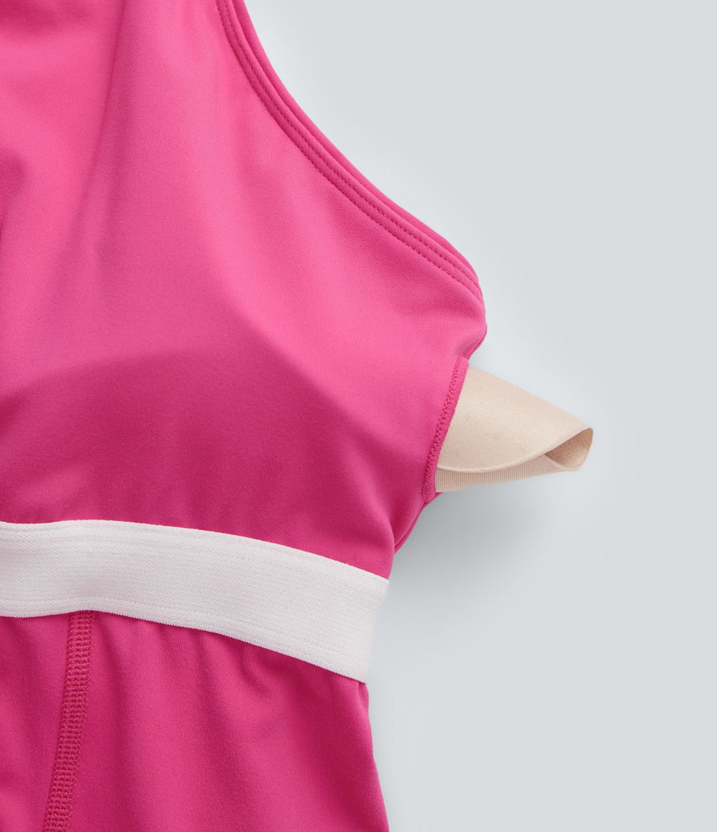 Robe de sport grande taille dos nu Softlyzero™ Plush - longueur rallongée - Easy Peasy Edition