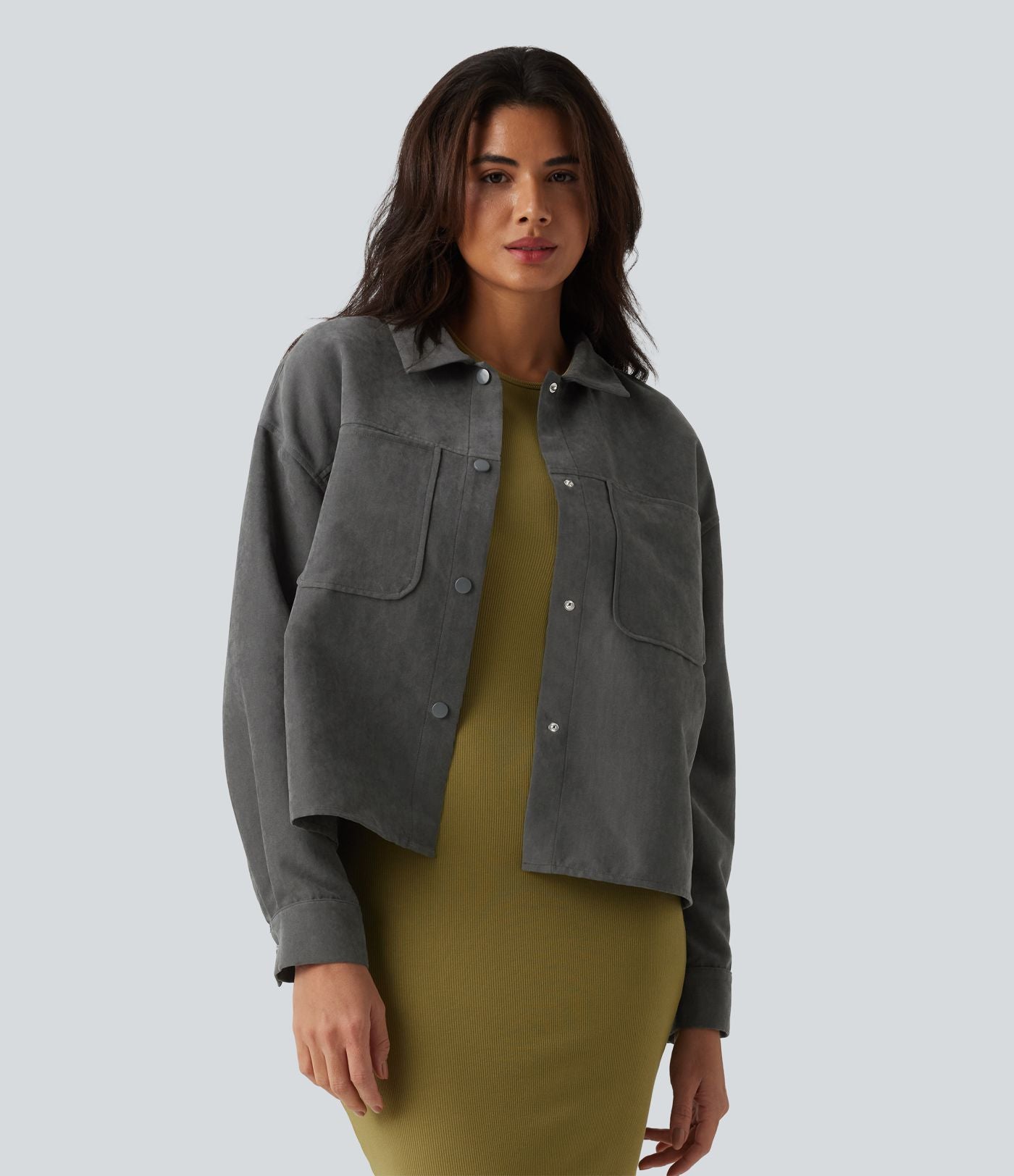 Veste décontractée manches longues avec poches